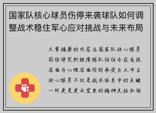 国家队核心球员伤停来袭球队如何调整战术稳住军心应对挑战与未来布局